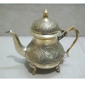 Hand Engraved Design For Tea & Coffee Serving Pot for Tableware Decoration Accessories Nickel Plated Tea Pot and <b>Kettle</b> Set - Product Image 6