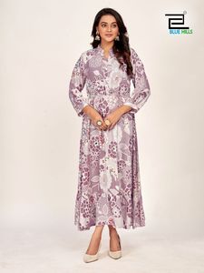 Ensemble Kurti Western Chic pour Femmes, Vêtement Casual en Tissu Rayon d'Inde - Product Image 5