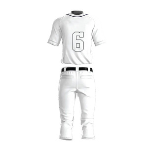 Jersey con botones de secado rápido, uniformes de béisbol, conjuntos de Jersey y pantalones de béisbol sublimados personalizados, poliéster, nuevo estilo, alta calidad - Product Image 6