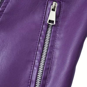 Chaqueta de Cuero Genuino para Mujer, con Logotipo Personalizado, de Piel de Pez, Transpirable, con Cierre, Venta al por Mayor 2025 - Product Image 6