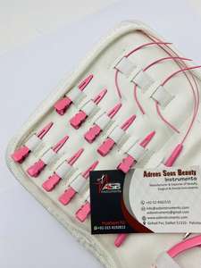 Kit de Herramientas Profesionales de Alta Calidad para Extensiones de Cabello con Micro Anillos, Grado Quirúrgico, Logotipo Personalizado, Alicates de Acero Inoxidable Rosa Intenso - Product Image 3