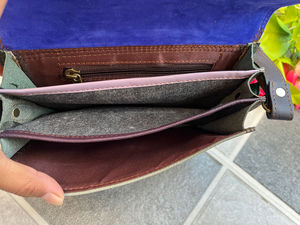 กระเป๋าถือหนังสัตว์ทำจากขนสัตว์แบบรีไซเคิลกระเป๋าสะพายข้างมีหลายสีมีสไตล์ - Product Image 5