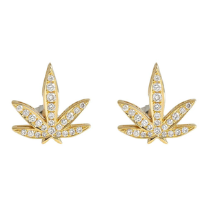 Boucles d'oreilles en argent sterling 925 avec feuille d'érable minimaliste Moissanite Diamond Fine Jewelry for Gift - Product Image 3