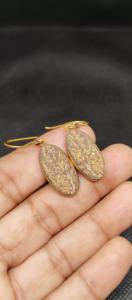 Pendientes de Coral Natural Vintage para Mujer, Hechos a Mano, Chapados en Oro, con Diseño de Alas de Piedras Preciosas para Bodas - Product Image 3