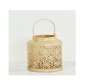 Flor de metal colgante forma cuadrada ecológica decoración del hogar Pascua luz solar linterna - Product Image 1