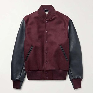 Créez votre propre Design de vestes d'université en cuir et manches en laine pour hommes - Product Image 3