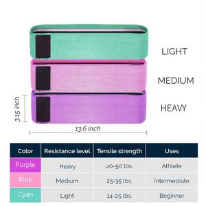 Bandas Elásticas Ajustables para Cadera con Logotipo Personalizado para Gimnasio y Fitness |   Bandas Elásticas de Resistencia para Entrenamiento - Product Image 5