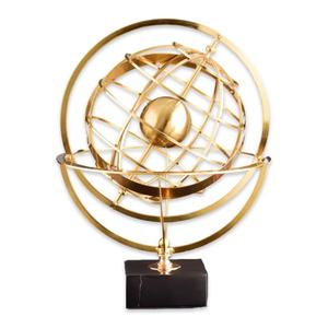 Vente de Globe en métal rotatif de bureau de décoration d'intérieur ornements salon étude Globe Statue ornement décoratif. - Product Image 1