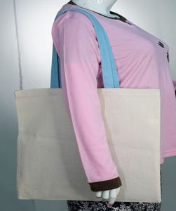 Sac fourre-tout en toile de coton noir bio recyclé écologique avec fermeture éclair, logo personnalisé imprimé, tendance, structuré, promotionnel, pour le shopping - Product Image 3