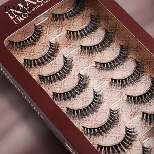 Ensemble professionnel de <span class=keywords><strong>cils</strong></span> de qualité supérieure, 8 paires, en fibre de soie 3D réutilisable, longue durée, personnalisation du logo complète - Product Image 2