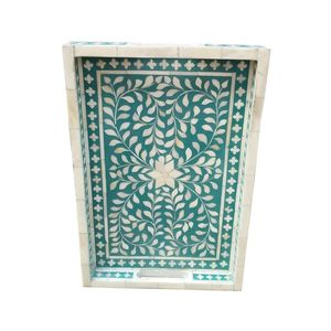 Meilleur plateau de service en incrustation d'os de forme carrée pour Noël Produit élégant pour les occasions - Product Image 5