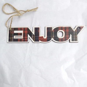 Letrero de pared hecho a mano Joy festivo e inspirador para la decoración navideña del hogar - Product Image 5