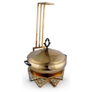 Muskmelon Chafing Dish Premium Hotelware <b>Buffet</b> <b>Server</b> Elegant Design Stainless Steel Finish Ideal for Catering & Events - Product Image 2