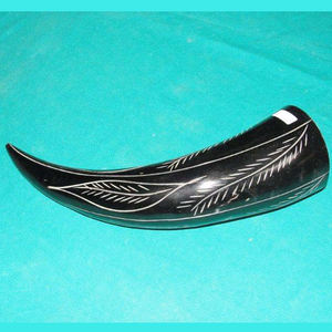 Cuerno Vikingo de Cuerno Natural Indio de Estilo Nuevo con Soporte, Muchas Opciones Disponibles, con Cuerno para Instrumentos de Voz, Tazas y Vasos - Product Image 2