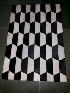 Housse de coussin en cuir véritable confortable imprimée à la main, design de tapis, style tendance, taille personnalisable pour la décoration intérieure, meilleur choix - Product Image 3