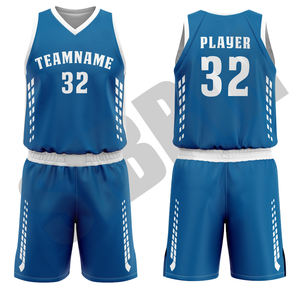 Ensemble de maillots d'uniforme de basket-ball imprimé réversible personnalisé de qualité supérieure - Product Image 6