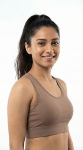 Sujetador Deportivo de Alta Sujeción para Mujer, Color Mocha Nude, Sin Costuras, Esculpido, para Gimnasio, Fitness, Yoga, Ropa Deportiva, Personalizado OEM - Product Image 5