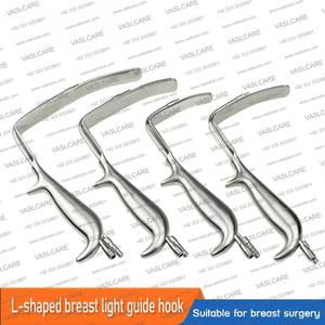 Retractor de Senos con Luz de Fibra Óptica, Manual, de Acero Inoxidable Alemán, Instrumentos de Cirugía Plástica, Certificado CE, Garantía de 3 Años - Product Image 2