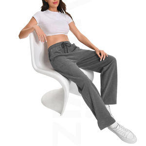 Pantalons de survêtement personnalisés pour femmes en gros, pantalons de survêtement évasés, de haute qualité, respirants, fabriqués au Pakistan - Product Image 5