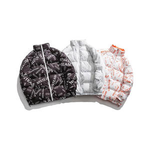Chaqueta acolchada de estilo callejero personalizable para hombre al por mayor, chaqueta de burbuja de invierno con bolsillo impreso OEM con logotipo personalizado - Product Image 6