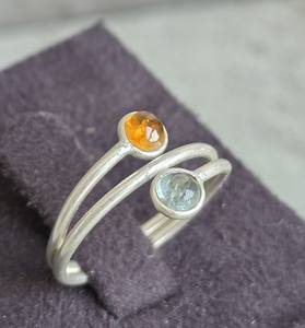 Fabriqué à la main 925 bague de mariage en argent à la mode pierres précieuses bijoux ethniques réglables pour les femmes parfait anniversaire anneaux à la mode - Product Image 4