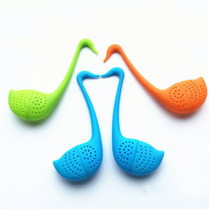 Infuseur à thé en silicone de qualité alimentaire sans BPA, non toxique, anti-fuite, pour la maison, le bureau, les voyages, design cygne - Product Image 3