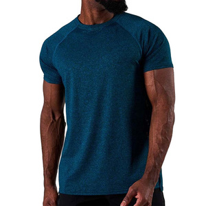 Gym Fitness t-shirt hommes de haute qualité avec broderie imprimée, couleur unie, Logo personnalisé, Design, col rond, coton, été - Product Image 1