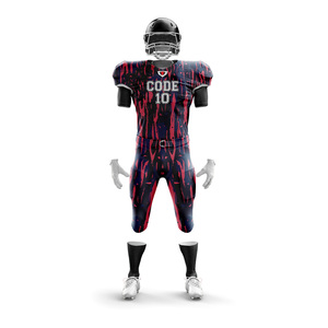 Gran oferta, conjunto de camisetas de fútbol americano con logotipo personalizado, uniformes transpirables, uniformes de manga corta de talla grande para niños - Product Image 2