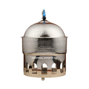 Cazuela de madera de diseñador, olla caliente de lujo hecha a mano de forma redonda con metal de lujo, calentador de alimentos de estilo clásico más vendido - Product Image 5