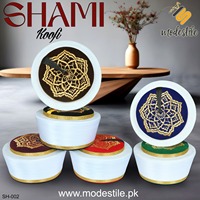Chapeau islamique musulman Shaami Topi Kufi SH-002, Turban Imamah, Couvre-chef de prière Sunnah pour l'Aïd et le Ramadan, Vente en gros, Logo personnalisé, Décontracté