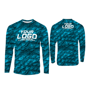 Camisas de pesca por sublimación de secado rápido para hombre, manga larga, 50 + UPF, protección UV, seda helada para hombres y mujeres, diseño de Jersey - Product Image 5