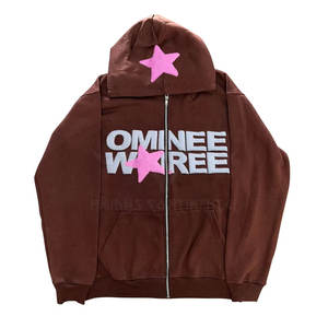 Invierno con cremallera de alta calidad para sudaderas con capucha con estampado de soplo Diseña tu propio nuevo estilo XL Tamaño a granel Cantidad - Product Image 2