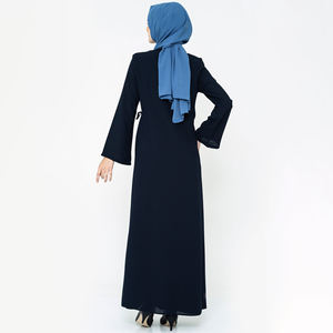 OEM 2025 Mode Abaya pour femmes musulmanes, vêtement islamique traditionnel, Dubaï, Hijab, Polyester, longueur au sol, longue, respirante - Product Image 2