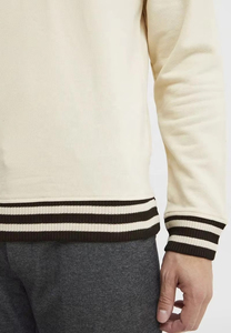 High Quality Custom Embroidery Print Cotton Plain Crewneck Cotton Blended Sweatshirt for <b>Men</b> ODM Wholesale Supply - Product Image 4