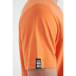 T-shirt basique pour homme à col rond, coupe standard, Tommylife Wholesale, 87911 Orange - ECRU - Product Image 4