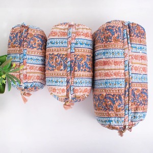 Bolsa de cosméticos con estampado de bloques, bolsa de maquillaje, bolsa de aseo, bolsas de lavado - Product Image 2