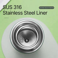 Set Botol Termos Terisolasi 500ml Dinding Ganda Stainless Steel Dengan 3 Cangkir Berbagi untuk Hadiah Perusahaan OEM