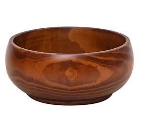 Decorado al por mayor para servir comida restaurante Acacia madera fruta ensalada sopa tazón rústico hecho a mano tazón de madera al por mayor. - Product Image 1
