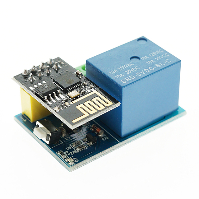 Sinapusstar ESP-01 ESP-01S 5V ESP8266 Relay ESP8266 Wifi Relay Wifi Module for Smart Home