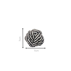 Ensemble de jouets en corde noire et blanche pour chiens - Product Image 4