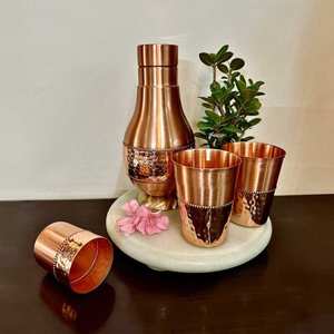 Top Selling Black Copper <b>Water</b> <b>Bottle</b> Exporter India Premium Quality Metal Drinkware Manufacturer - Product Image 4