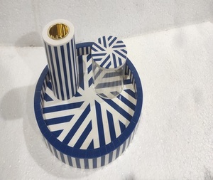 Ensembles de plateau Bakhoor d'encens en résine de nacre avec couvercle en acrylique Utilisation de cadeau religieux de f s international - Product Image 5