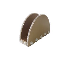 Porte-serviettes rond fait à la main avec couvercle en bois d'acacia, organisateur de serviette, boîte à mouchoirs - Product Image 4