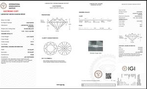 F Couleur VVS2 Clarté Taille 3.00 Ct Poli Labgrown Diamant Forme Ronde HPHT-CVD Diamant Bijoux Diamants En Vrac - Product Image 5