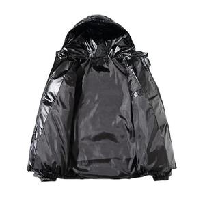 Abrigos de invierno de poliéster 100% de alta calidad para hombre, chaqueta acolchada con burbujas gruesa cálida bordada personalizada, estilo de trabajo - Product Image 3