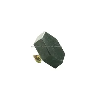 Bouton hexagone de conception moderne à la mode poignée de placard de cuisine tire tiroir de quincaillerie d'armoire en marbre et boutons en résine - Product Image 4