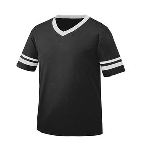 Jerseys de fútbol americano personalizables poliéster secado rápido manga holgada rayas bordado impreso de talla grande diseño de fábrica - Product Image 6