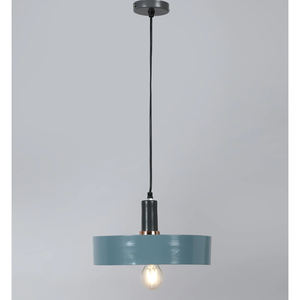 Lámpara colgante de metal de diseño clásico con lámpara colgante decorativa con acabado recubierto de polvo negro - Product Image 3