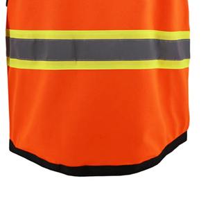 Gilet de travail utilitaire personnalisé haute visibilité respirant réfléchissant sécurité sécurité vêtements de travail pour la construction de routes assainissement automne - Product Image 3