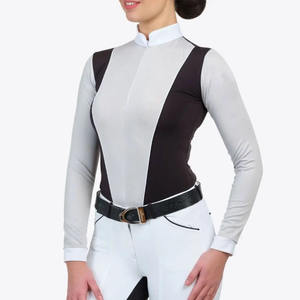 Último diseño 2024 Ropa ecuestre Manga larga Sublimación digital Capa base impresa para jinetes jóvenes - Product Image 4